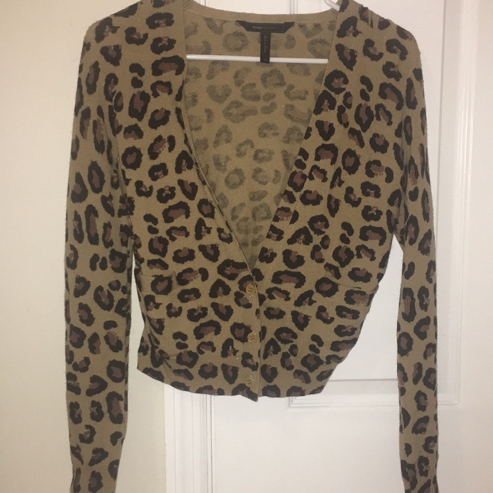 Leopard print cardigan